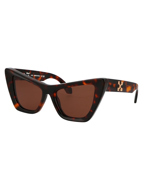 Off-White Accessories - NWT Off-White Tortoiseshell Edvard Cat Eye Sunglasses Brown Lenses